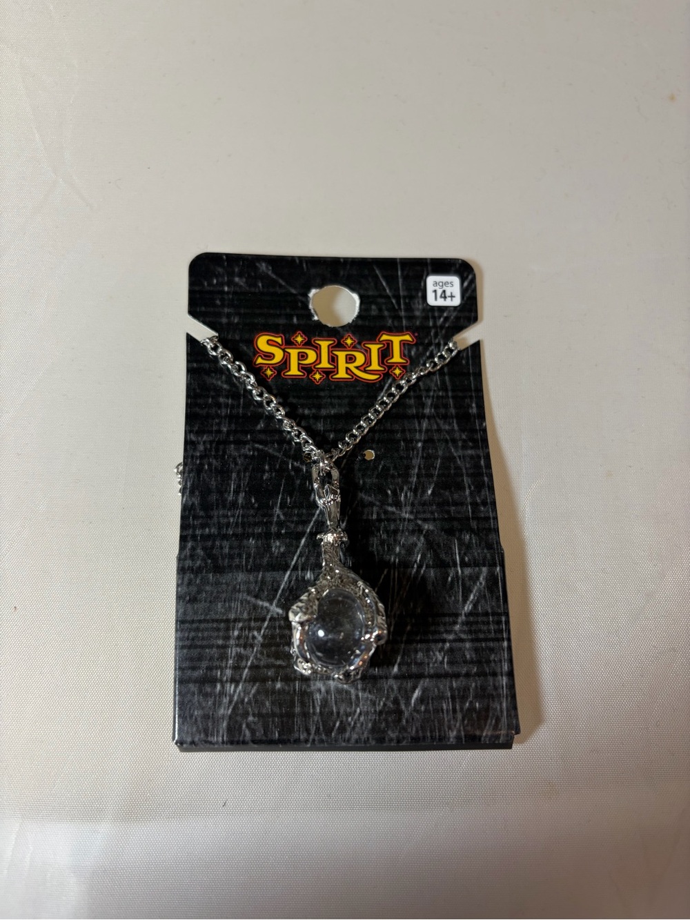 Spirit Halloween Spector‎ Witch Spooky Clear Wand necklace